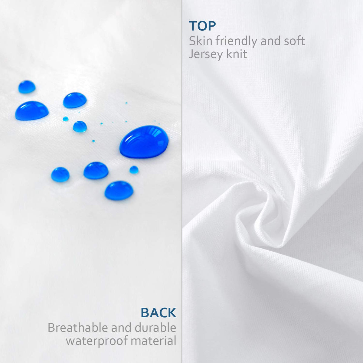 Moonsea king pillow protector breathable membrane keeps air flow and comfort