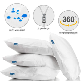 Moonsea king pillow protector is machine washable for easy care