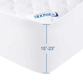 Moonsea vacuum packed topper easy to fluff to full loft
