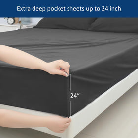 Moonsea microfiber sheets are machine washable for easy care.