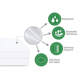 Moonsea 8-10 inch pocket depth demonstrated on twin mattress