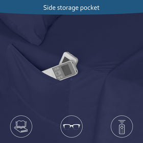 Moonsea pillow protectors included provide soft cushion and hygiene protection.