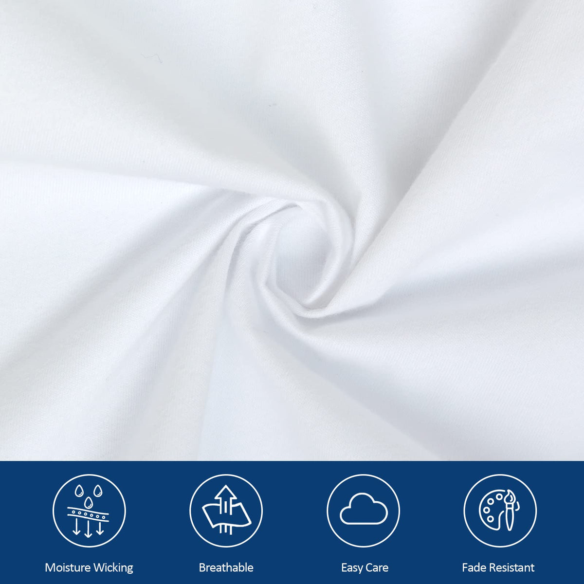 Moonsea fitted sheet with 16–24 inch depth provides a snug, secure fit.