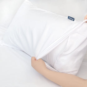 Moonsea pillow protectors keep pillows clean and protected from sweat and oils.