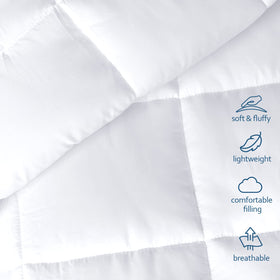 Moonsea ultra-soft microfiber fabric provides breathable comfort year-round.
