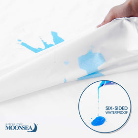 Moonsea waterproof zippered encasement showing secure closure