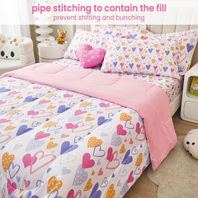 Mooreeke 8-piece girls bedding set for quick, stylish bedroom refresh