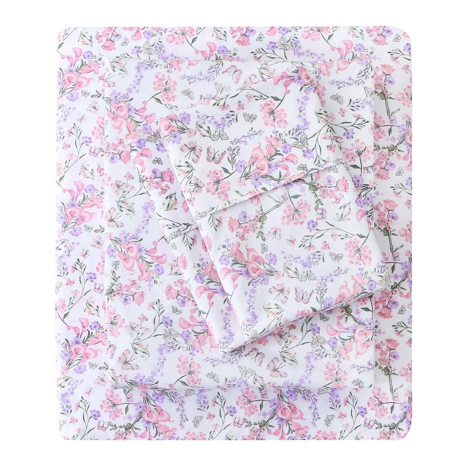 Mooreeke cozy vintage microfiber twin sheet set for a soft, breathable sleep.
