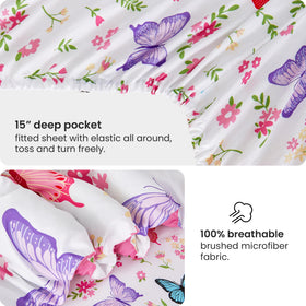 Mooreeke fitted sheet 39x75 provides secure fit and cozy warmth for kids.