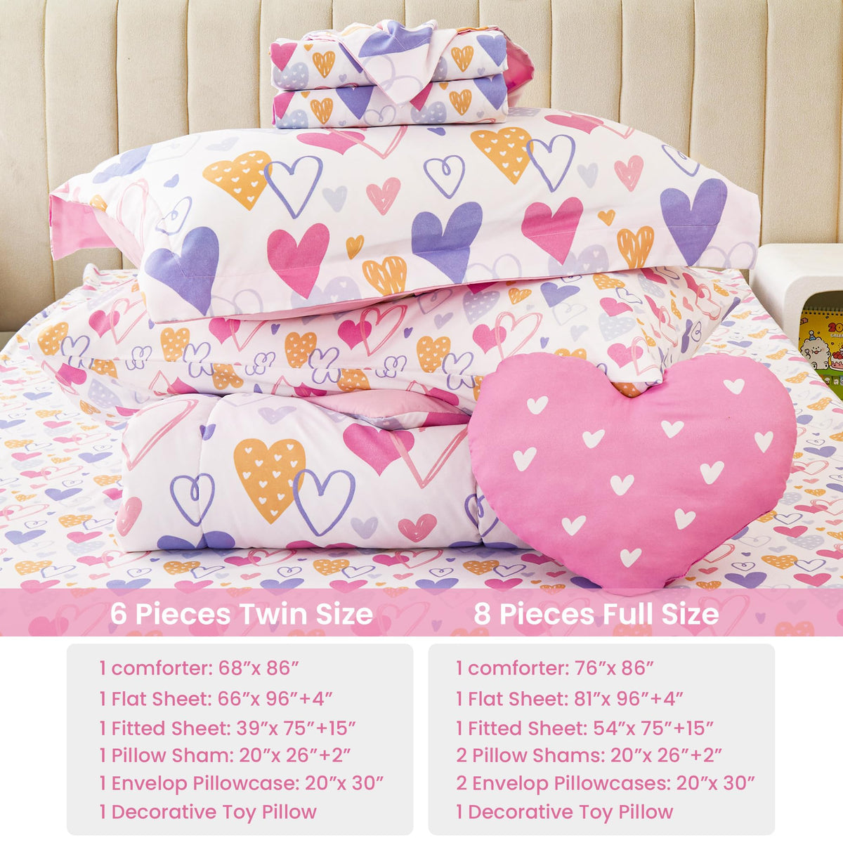 Mooreeke pillowcases 20x30 and two shams provide soft, breathable coverage