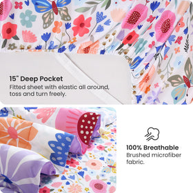 Mooreeke soft brushed microfiber texture close-up highlighting cozy comfort.