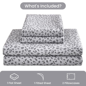 Mooreeke microfiber queen sheets with pillowcases for a stylish update
