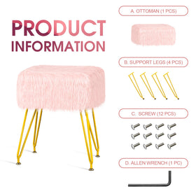 MOOWIND vanity stool fits dorm rooms and compact spaces with versatile seating.