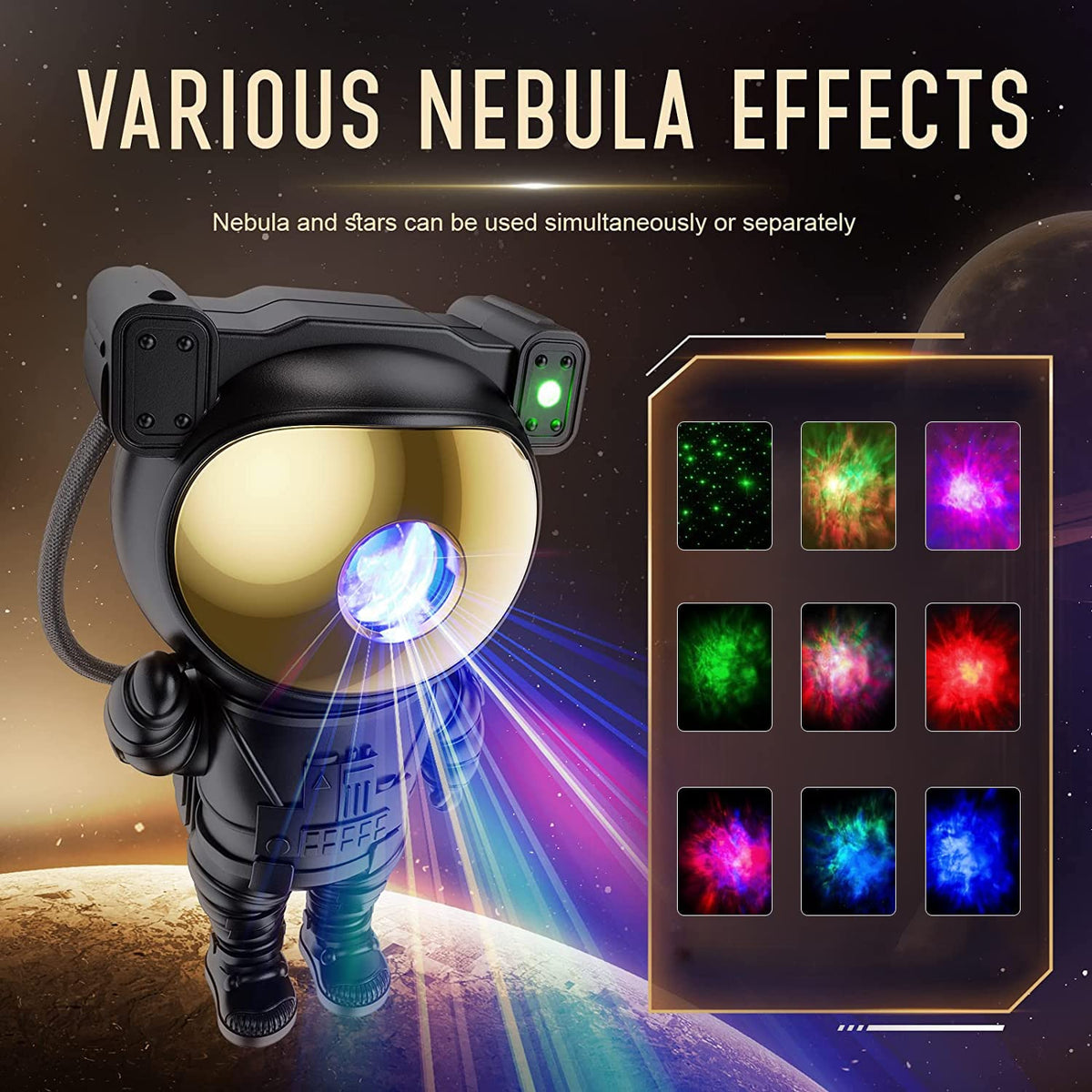 Mooyran nebula light remote control for quick mood adjustments during gaming.