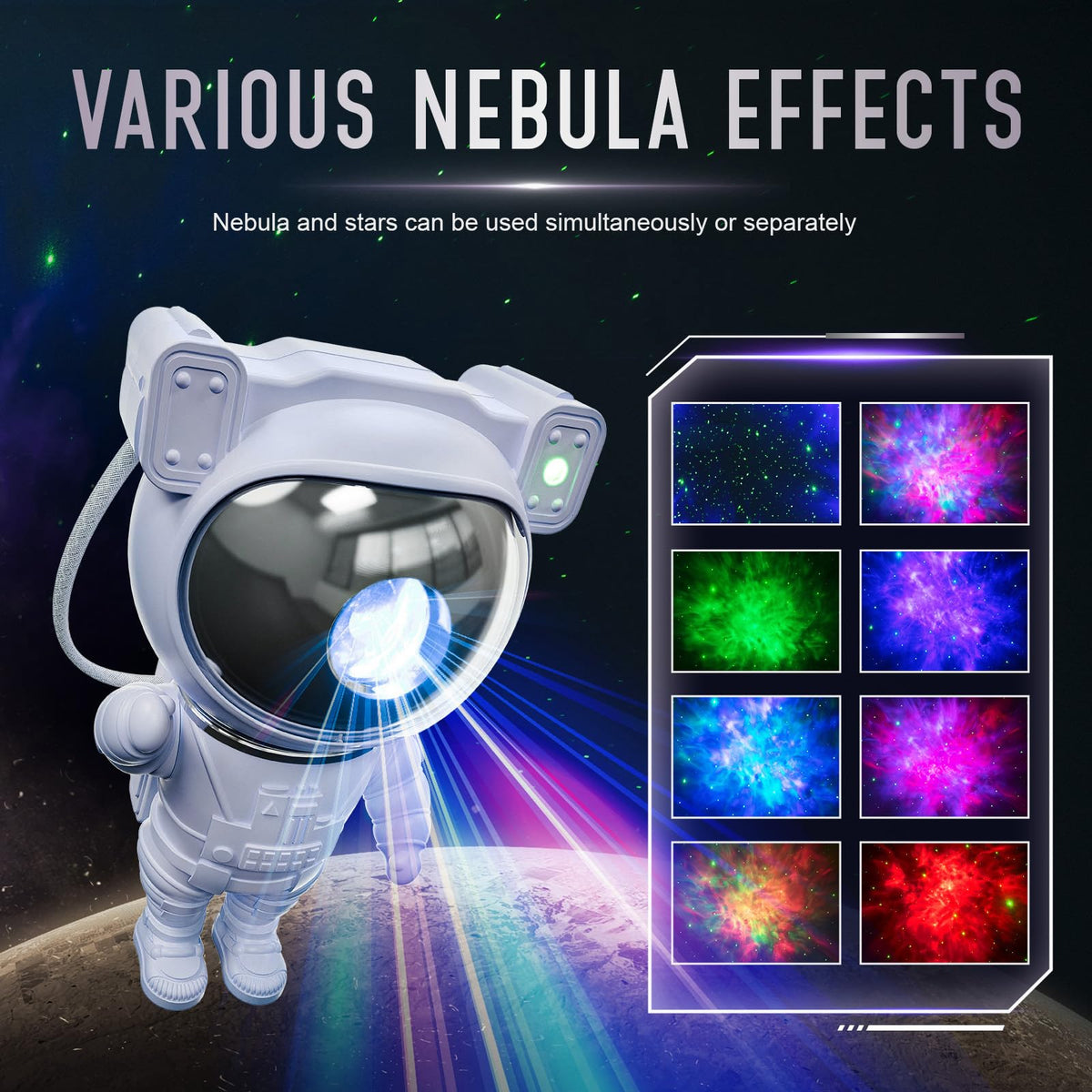 Mooyran nebula starry sky effect fills the room for relaxing evenings.