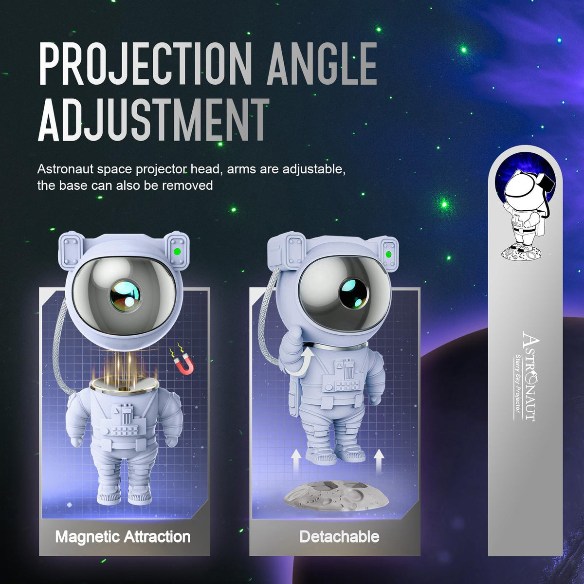 Mooyran remote control makes it easy to adjust brightness and modes.