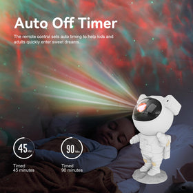 Mooyran Star Projector in a bedroom creating a calming starry atmosphere