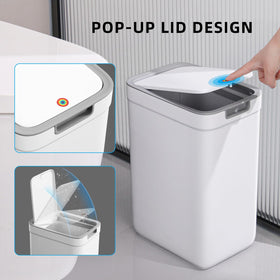 MOPALL 2.5-gallon small trash bin fits tight spaces