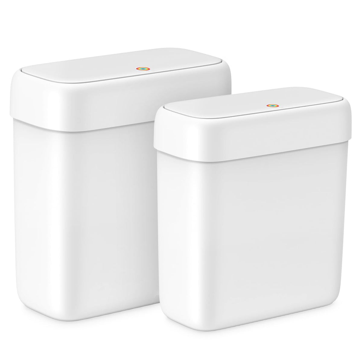 MOPALL 2-pack front view lid for compact spaces keeps corners tidy.