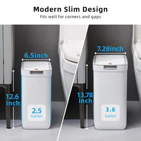 MOPALL 3.6-gallon can suitable for bathrooms and offices