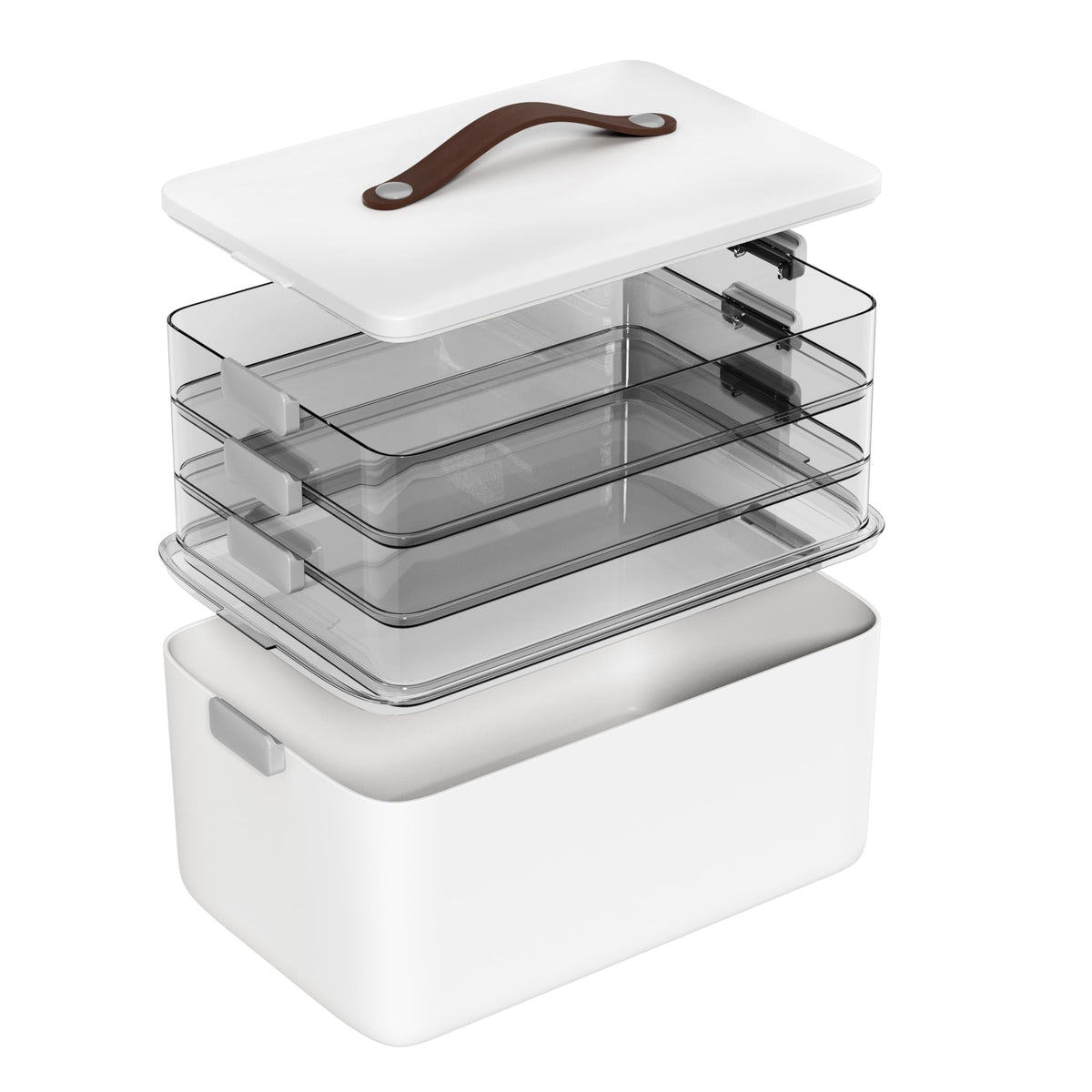 MOPALL 4-tier medicine organizer top view for quick item spotting