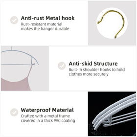 MOPALL waterproof PVC coating allows drying damp clothes without slipping.