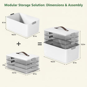 MOPALL modular stack demonstrates flexible configuration for small and bulky items