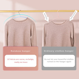 MOPALL non-slip PVC-coated hanger keeps delicate fabrics secure