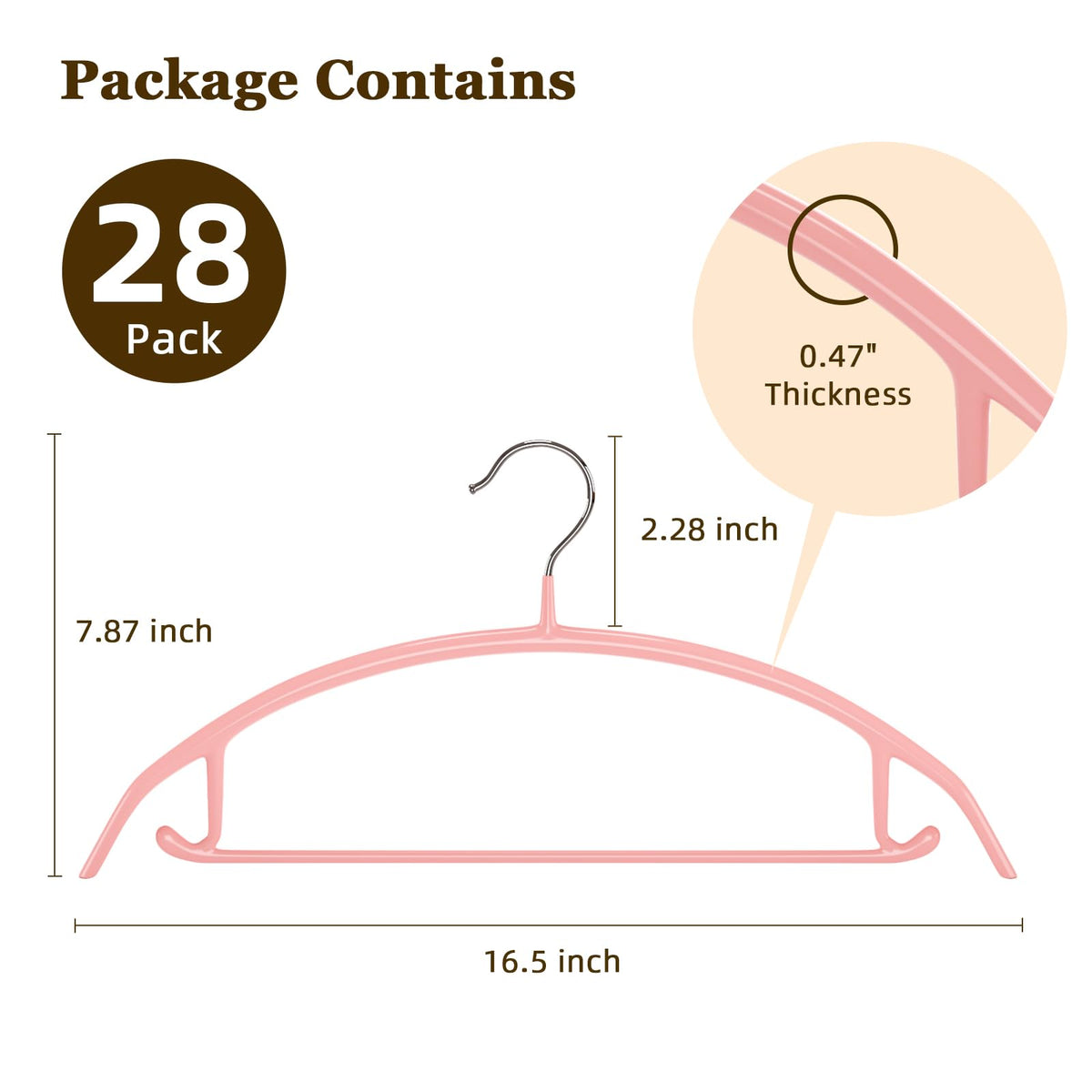 MOPALL PVC-coated non-slip hangers prevent slipping for Knitwear