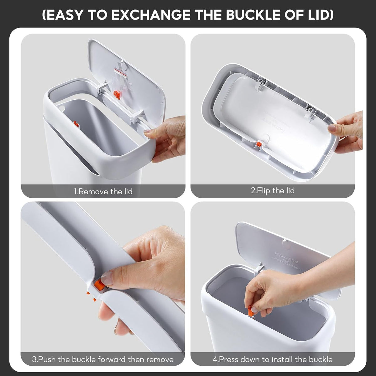 MOPALL removable lid for easy cleaning and bag changes.