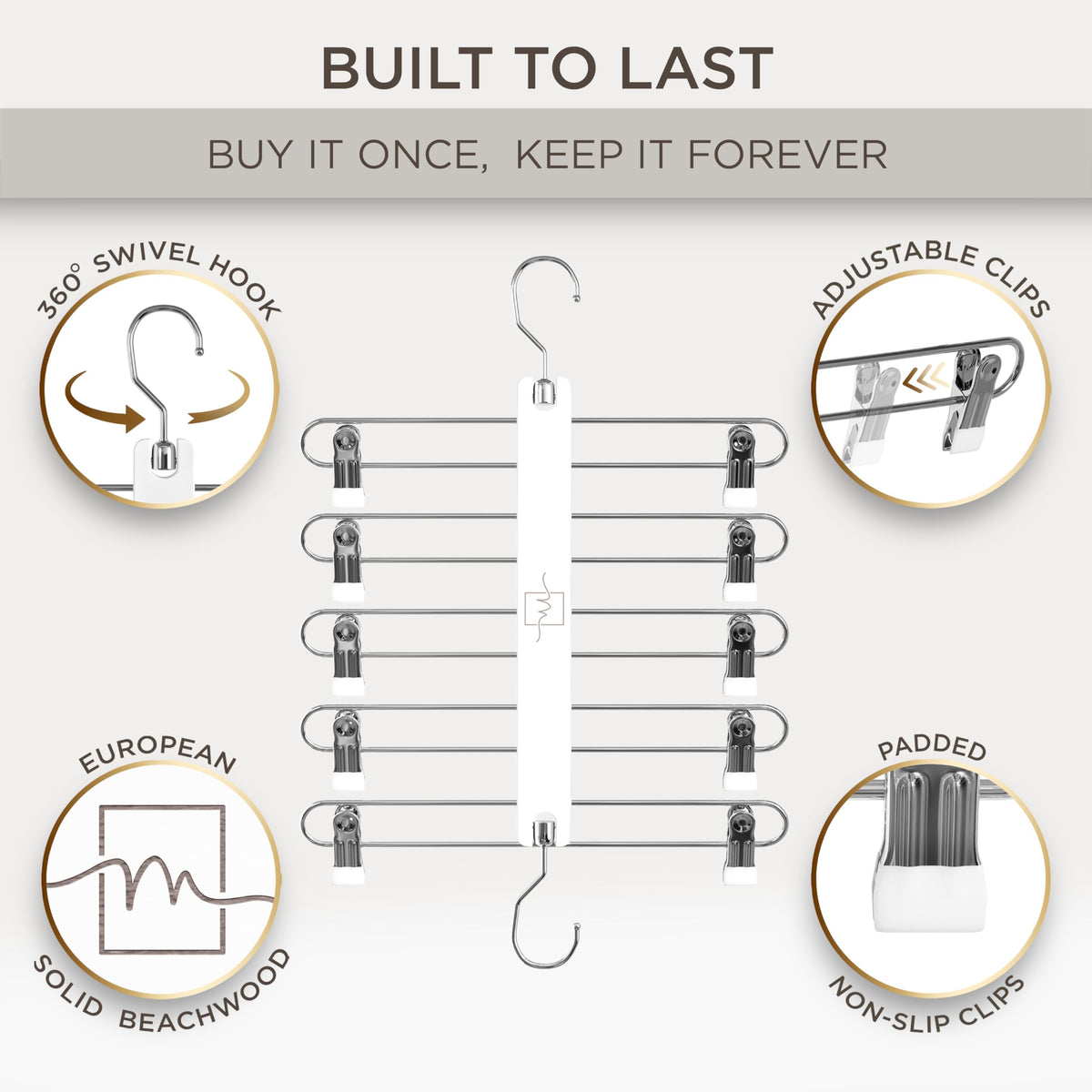 MORALVE space-saving hangers in closet showcasing organized storage