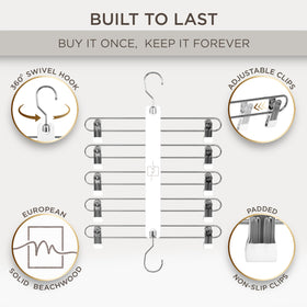 MORALVE space-saving hangers in closet showcasing organized storage