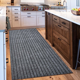 Morefany runner 2 ft by 6 ft rubber backing close-up showing anti-slip grip