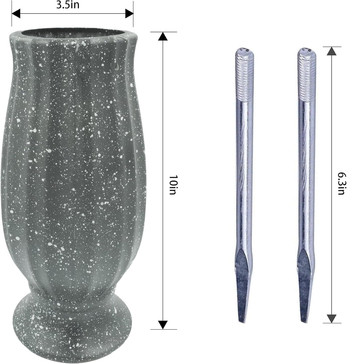 Moriahan extended 63-inch spikes ensure deeper ground insertion and stability.