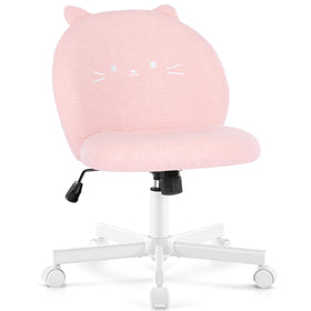 Morkprism vanity chair with cat back in pink for an elegant vanity space.