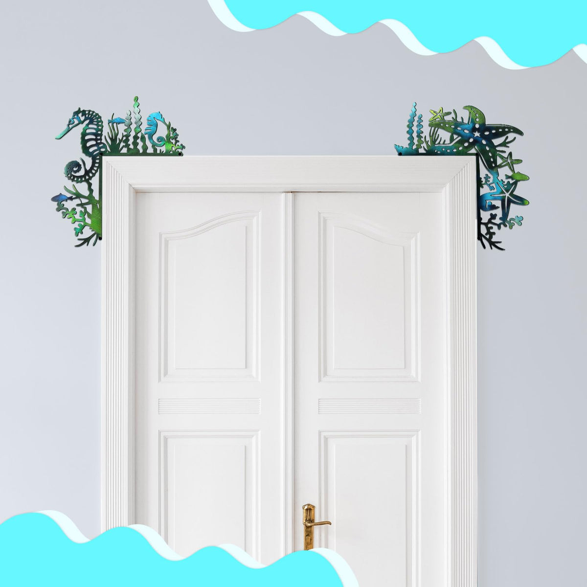 MorningRo ocean door frame corner display suits 90-degree spaces with nautical flair