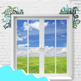 MorningRo ocean door frame indoor outdoor use decor blends with any room