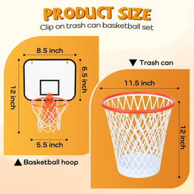 Morning Sun basketball net waste basket adds sporty flair to any room.