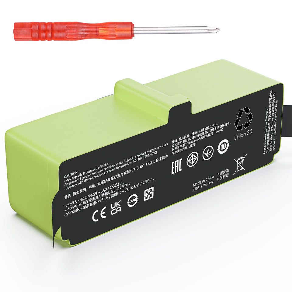 Morpilot Roomba battery package front for quick identification