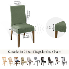 MOSAYT banquet-ready slipcovers green protect chairs during gatherings.