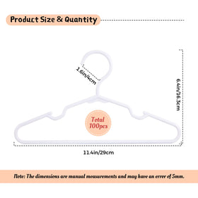 Mosearon kids hangers with non-slip curved design keeps tiny outfits in place.