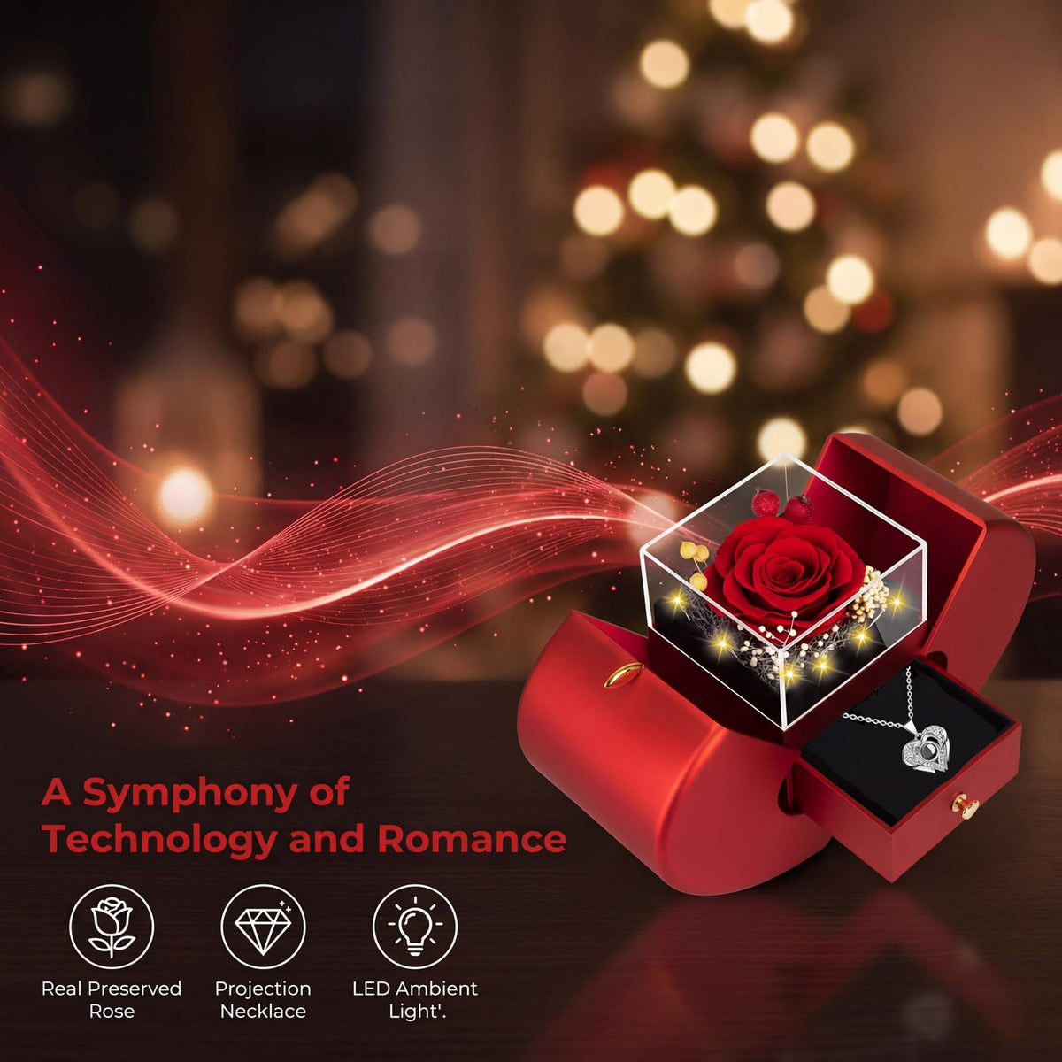 Moshen compact gift box with dimensions suitable for nightstand