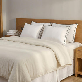 Mosluna queen 20x30 pillow offers hotel-softness and lasting loft.