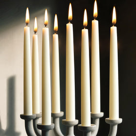 MOSROAD beeswax taper candle white 9inch glows softly for table décor