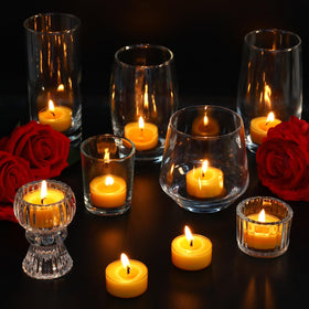 MOSROAD beeswax tealight emits subtle natural scent, ideal for relaxing spaces.