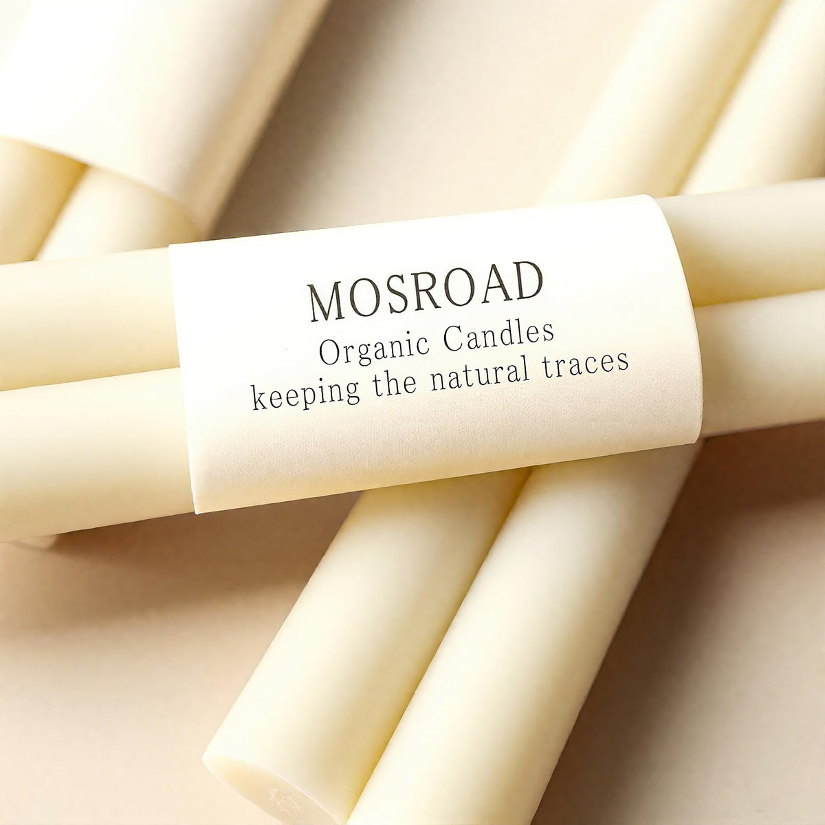 MOSROAD natural honey aroma beeswax taper adds a subtle scent to spaces