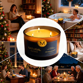 MOSROAD reusable amber jar after candle use offers practical storage
