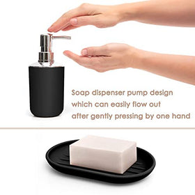 Moss & Stone cup complements modern sinks for rinsing and storage.