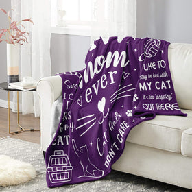 Mosslink Cat Mom Blanket packaged as a thoughtful gift for cat lovers.