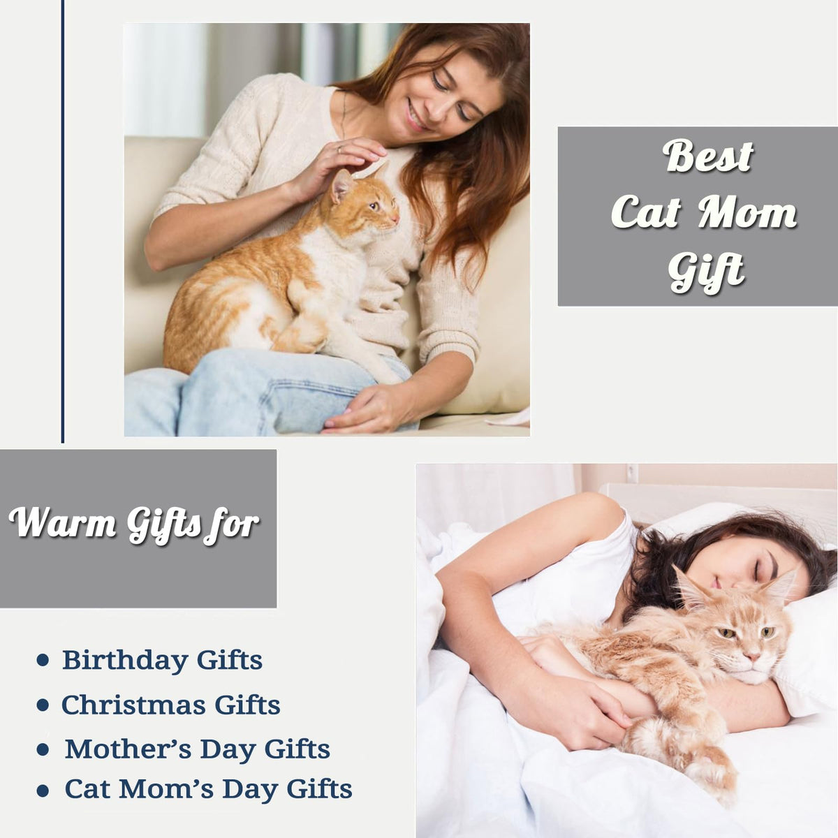 Mosslink Cat Mom Blanket rolled for travel and easy carry.